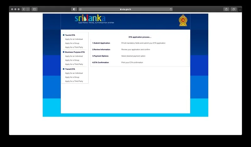 Kısa Süreli Sri Lanka Vizesi Başvuru Formu 3