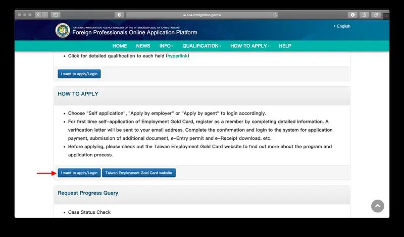 Tayvan Gold Card İçin Online Başvuru Nereden Yapılır?