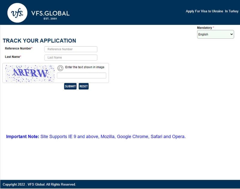 VFS Global'den Ukrayna Vize Takip İşlemi Nasıl Yapılır?