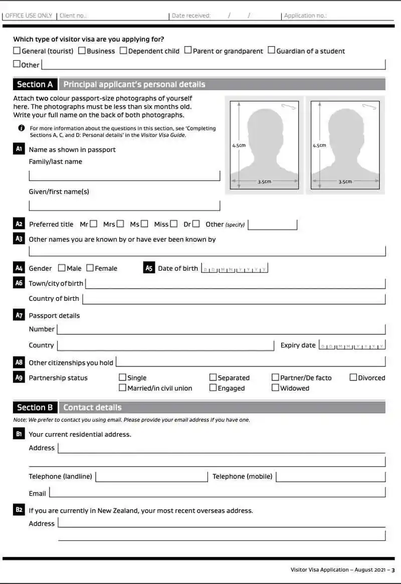 Yeni Zelanda Vize Başvuru Formuna Fotoğraf Eklenir Mi?