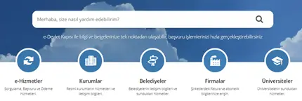 E-Devlet Menüsü