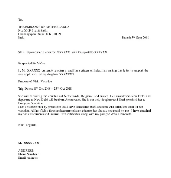 Schengen Vize Sponsor Dilekçesi Nasıl Yazılır?